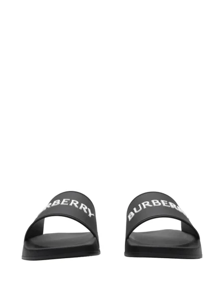 Papuci Burberry cu autograf negru