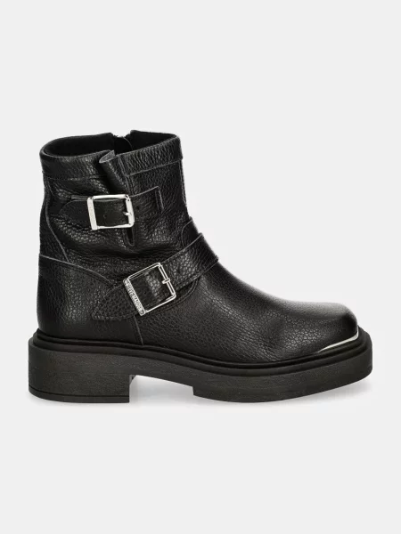 Steve Madden botki skórzane Choice na platformie lekko ocieplone czarny