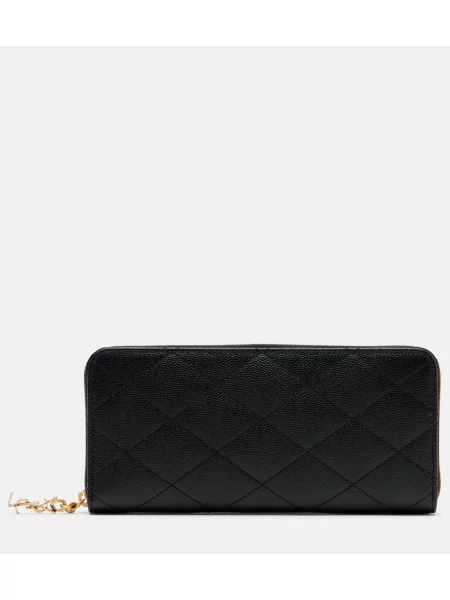 Portofel Saint Laurent din piele negru