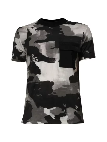 Tricou Dolce & Gabbana cu imagine cu model camuflaj negru