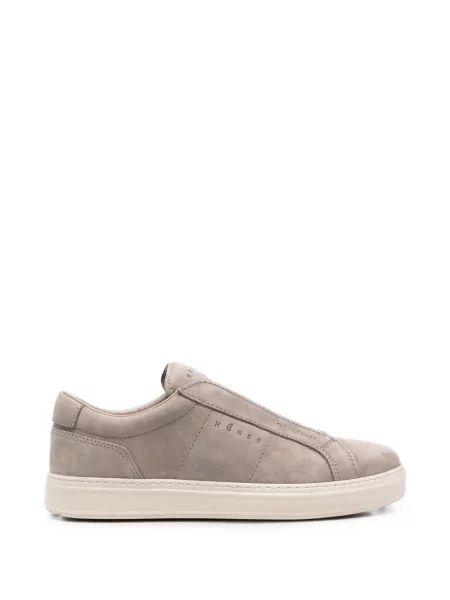 Sneakerși Hogan din piele de căprioară gri