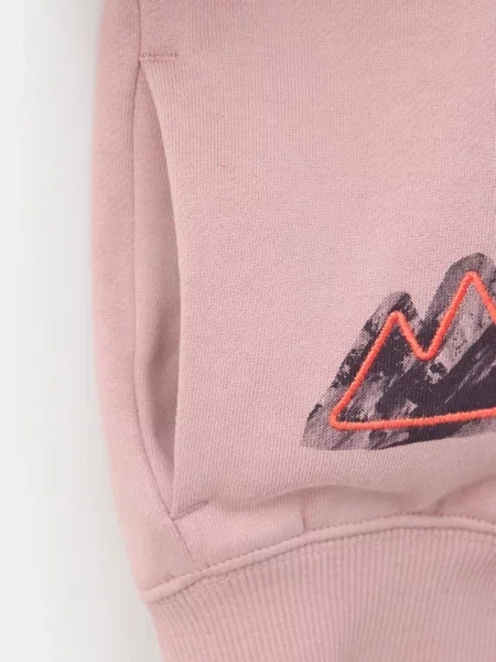 Bluza oversize z nadrukiem blady róż Dzieci lata MANGO KIDS