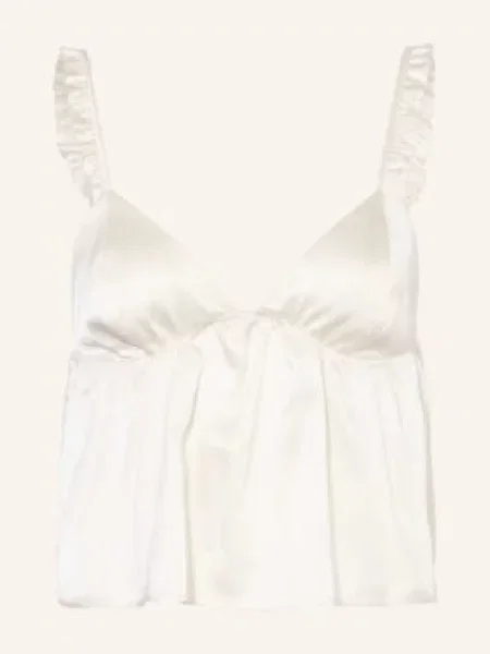 Top By Aylin Koenig z falbankami biały