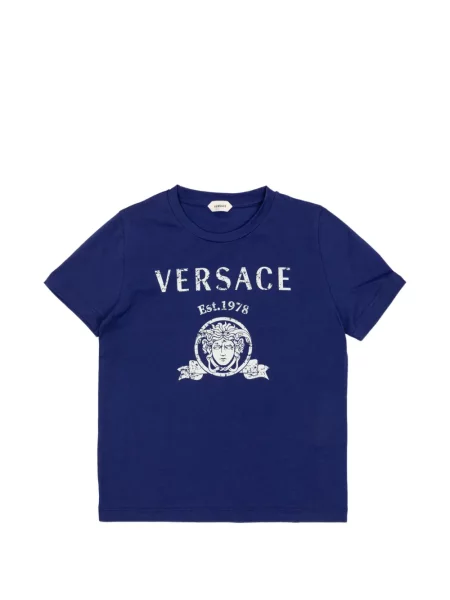 Koszulka dziecięca Versace niebieska
