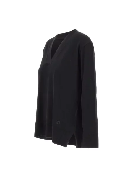 Lniany sweter Elena Miro' czarny