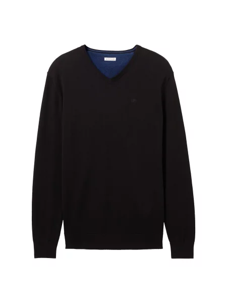 TOM TAILOR Pulover negru