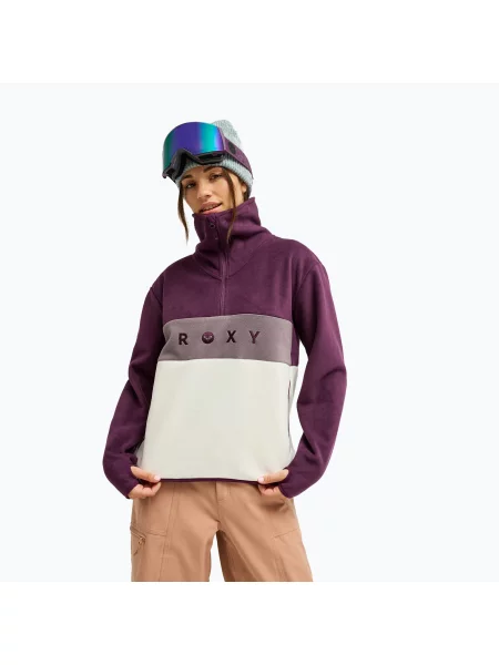 Bluză fleece pentru femei ROXY Icedrift Layer blackberry wine