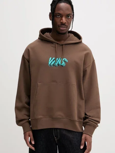 Vans dukserica sa kapuljačom za muškarce od pamuka smeđa