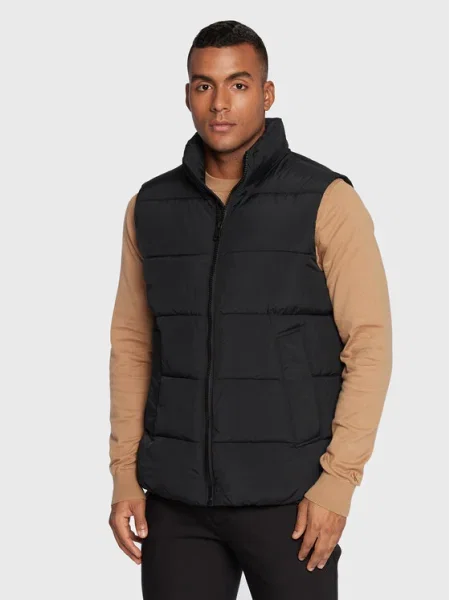 Calvin Klein Vestă Crinkle negru