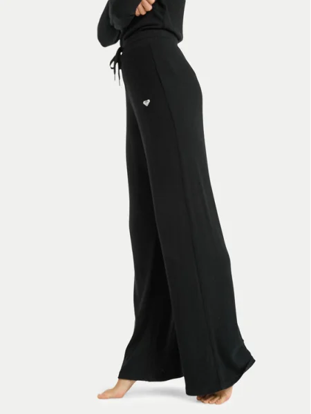 Roxy Pantaloni trening Rise & Vibe New Rib negru