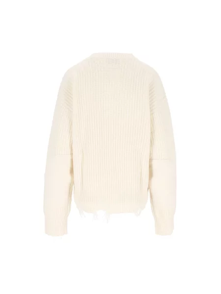 Sweter Amish biały