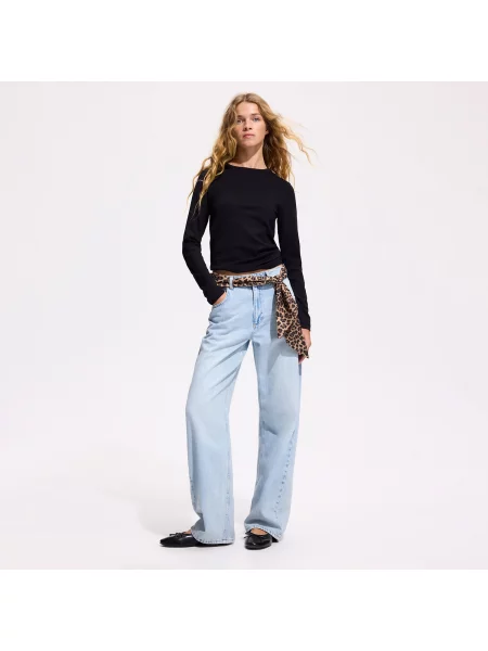Reserved LADIES` JEANS TROUSERS & SCARF modrá
