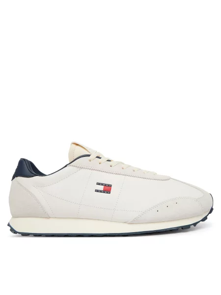 Tommy Jeans Сникърси Tjm Retro Runner Archive Mix Mat Светлобежов