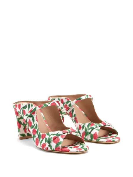 Сандали Malone Souliers на цветя с принт бяло