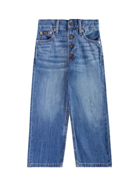 Τζιν με φαρδύ μπατζάκι Polo Ralph Lauren μπλε