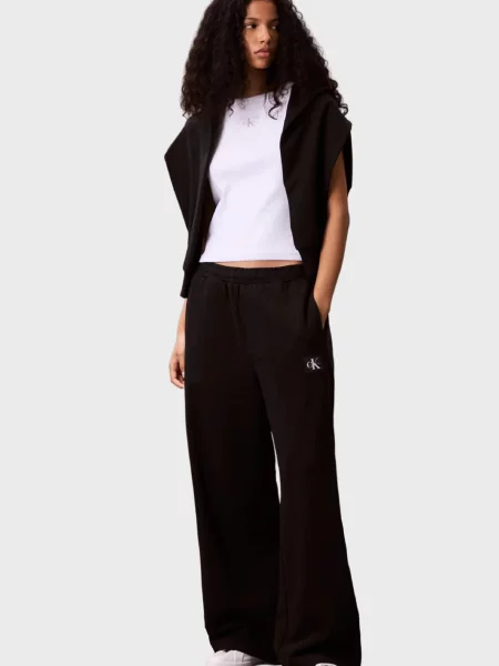 Махровые брюки Calvin Klein Jeans черные