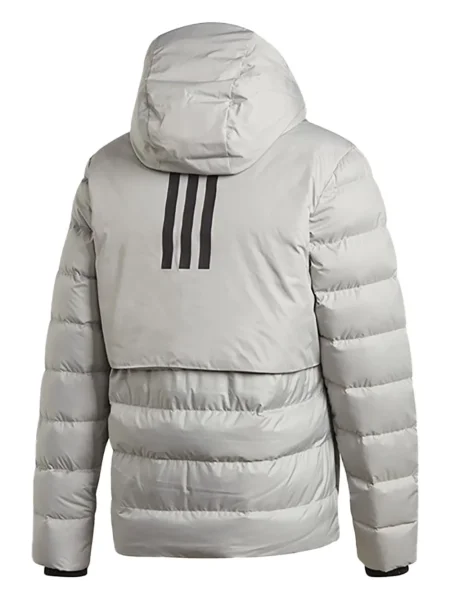 Pruhované krajkové pruhované tričko Adidas s vázáním šedé