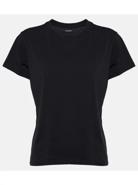 Tricou Frame din jerseu negru