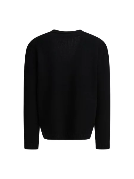 Kardigan Maison Kitsune wełniany czarny