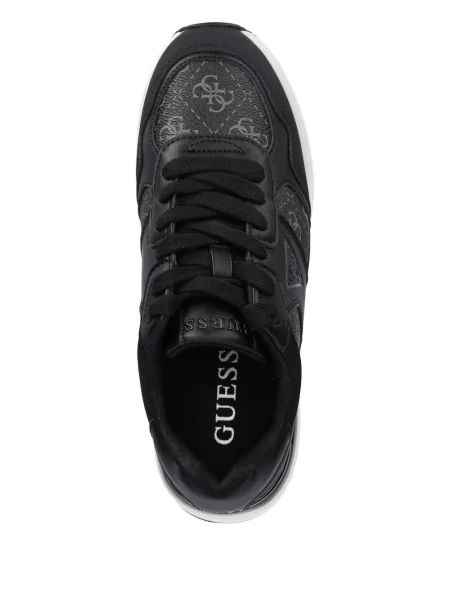 Sneakerși Guess cu autograf negru