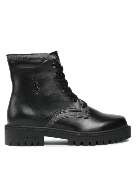 Μποτάκια U.S. Polo Assn. μαύρο
