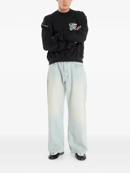 Hanorac cu glugă Adidas cu imagine din piele cu dungi negru