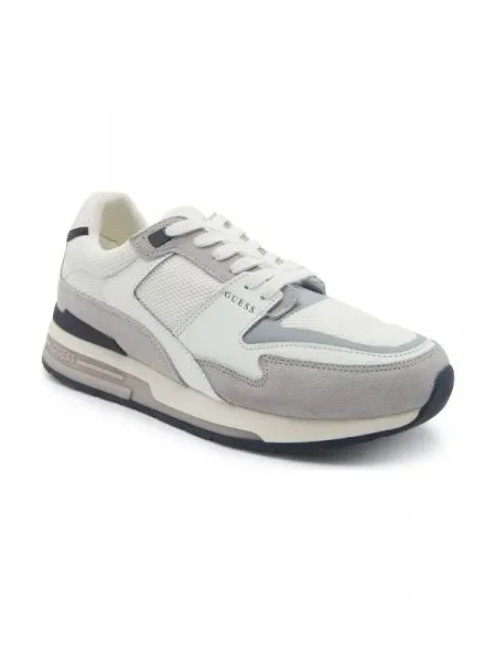 Guess Sneakers ENNA cu adaos de piele gri