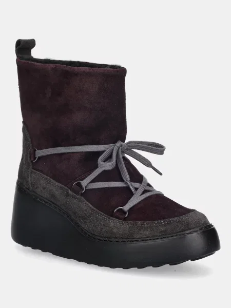 Fly London cizme de zăpadă din piele întoarsă violet