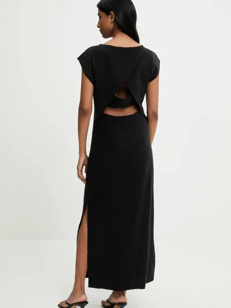Answear Lab rochie maxi mulata negru