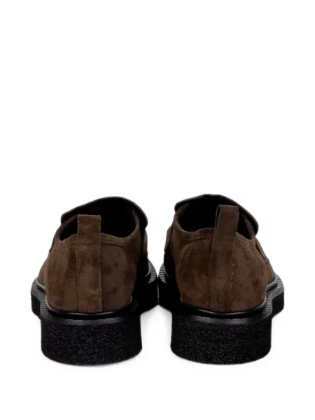 Κιλότα Guglielmo Rotta σουέτ slip-on καφέ