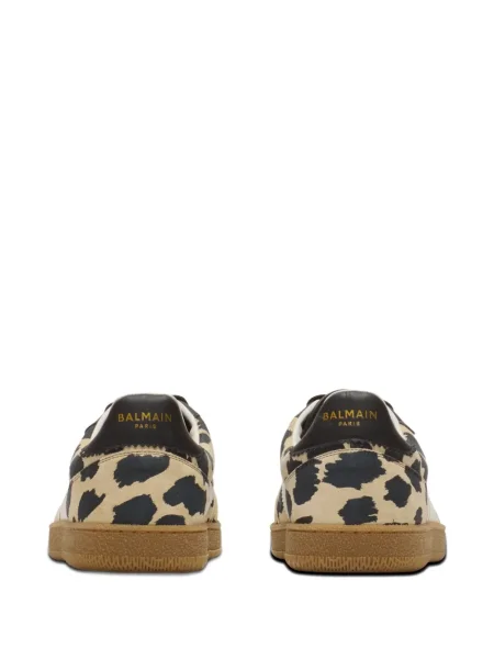 Sneakerși Balmain cu imagine cu model leopard