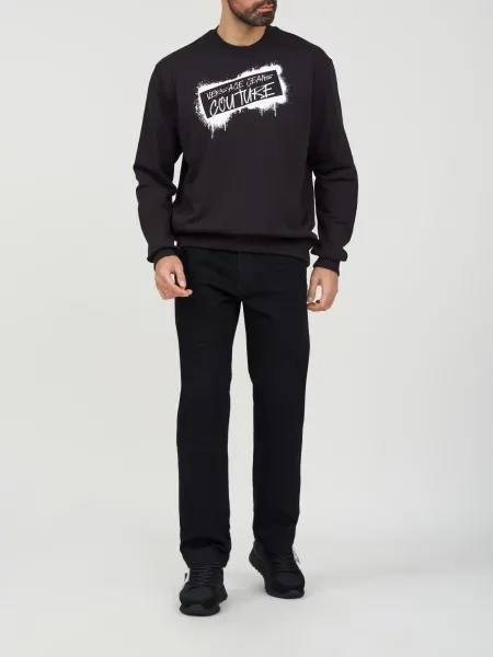 Свитер Versace Jeans Couture черный