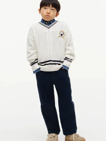 Tommy Hilfiger пуловер за деца от x Peanuts бяло