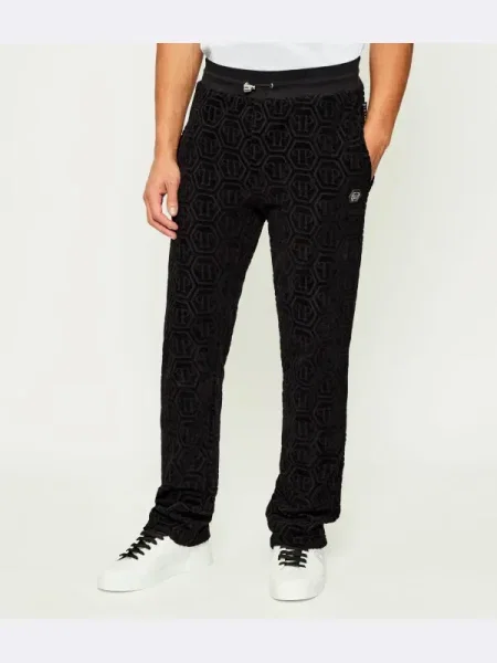Philipp Plein Pantaloni de trening Monogram negru