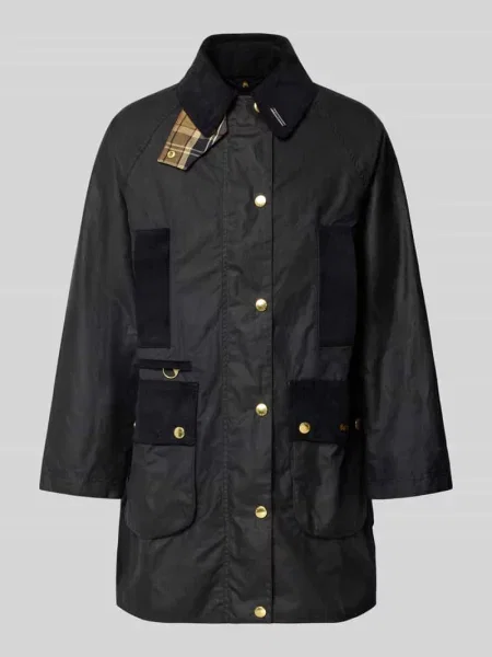 Kurtka funkcyjna w kroju regular fit z czystej woskowanej bawełny Barbour granatowa
