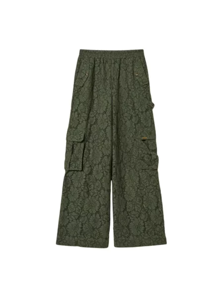 Spodnie cargo Twinset zielone