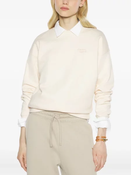 Hanorac Maison Kitsune cu broderie roz