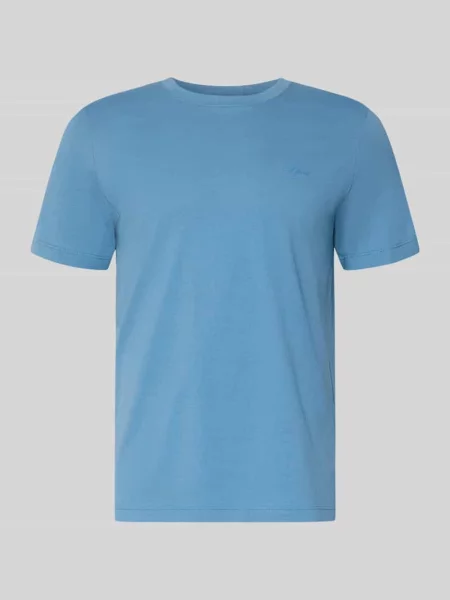 T-shirt o kroju regular fit z czystej bawełny S.oliver Red Label niebieska