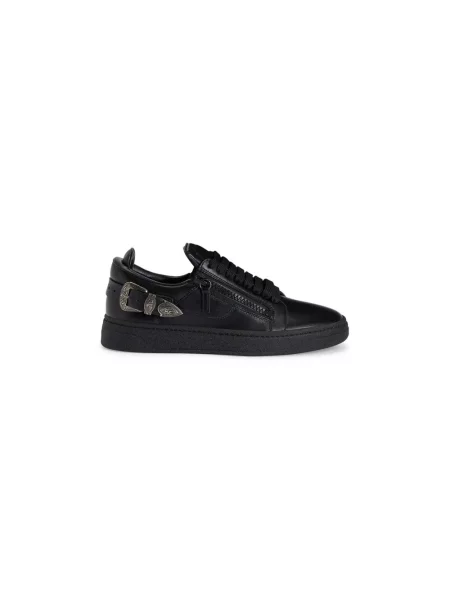 Sneakersy Giuseppe Zanotti skórzane czarne