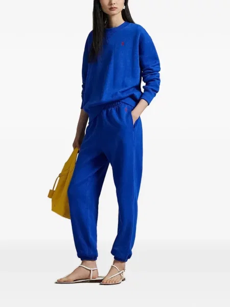 Căciulă Polo Ralph Lauren cu broderie cu două rânduri de nasturi alergare negru