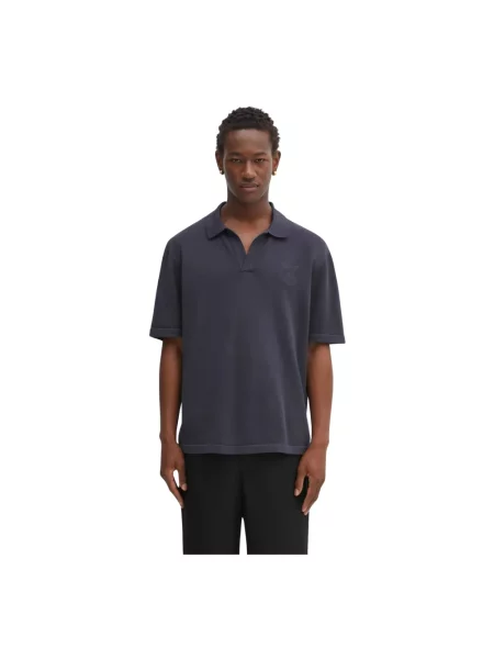 Maison Kitsuné polo Bold Fox Head Embroidered gładki szary