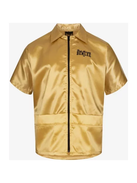 Koszulka Benlee Rutland Full Zip krótki rękaw złota M żółta