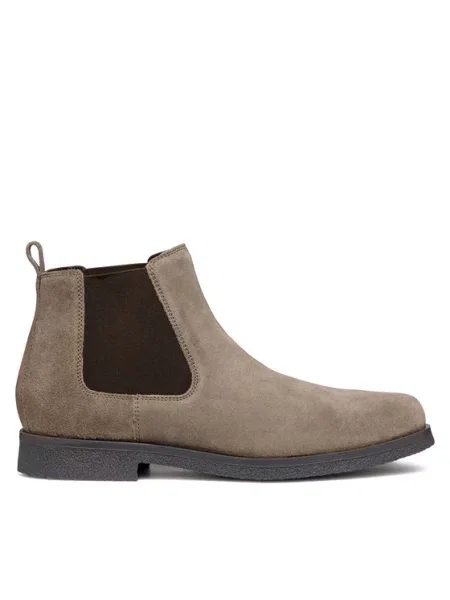 Geox Gležnjarji Chelsea Uomo Claudio siva