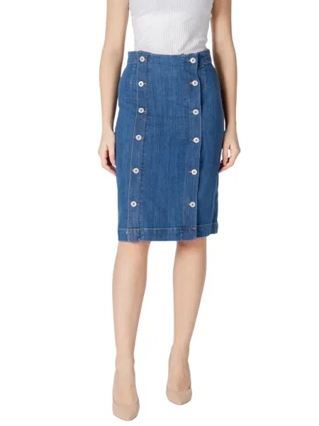 Дънкова пола Ichi синьо