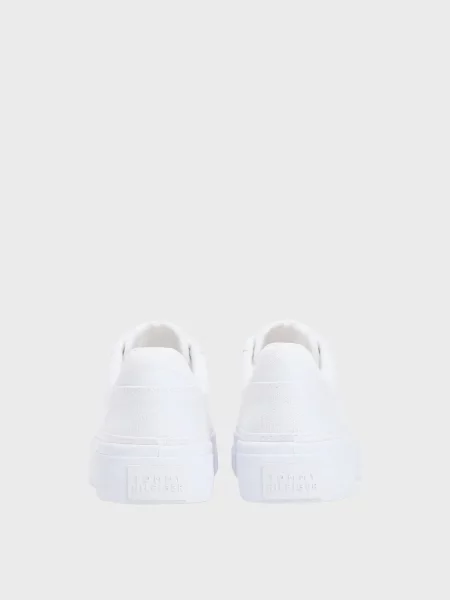 Кеды Tommy Hilfiger на платформе белые