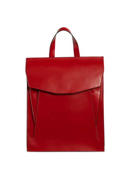 Rucsac Merryl Tielman din piele roșu