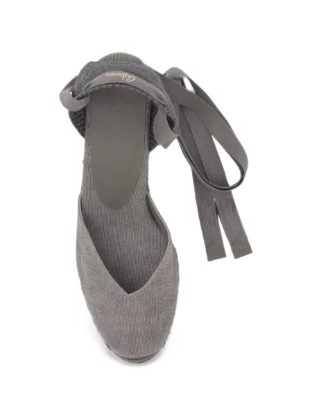 Espadrile Castaner cu legături gri