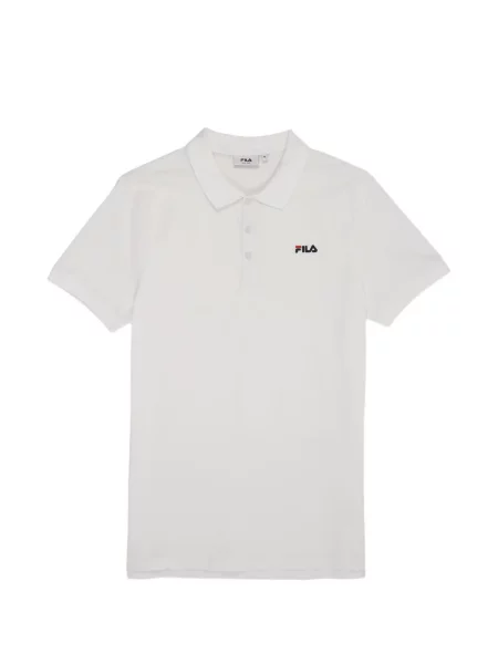 Tricou polo Fila cu broderie alb