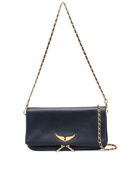 Geanta de piele Zadig&voltaire din piele albastru