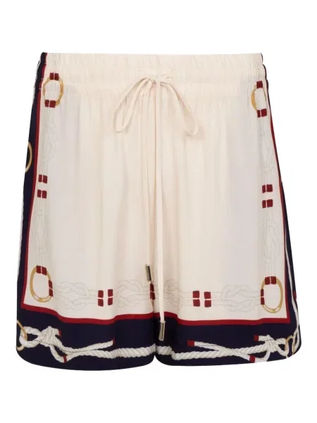 Szorty Lenny Niemeyer z nadrukiem ze sznurkiem białe